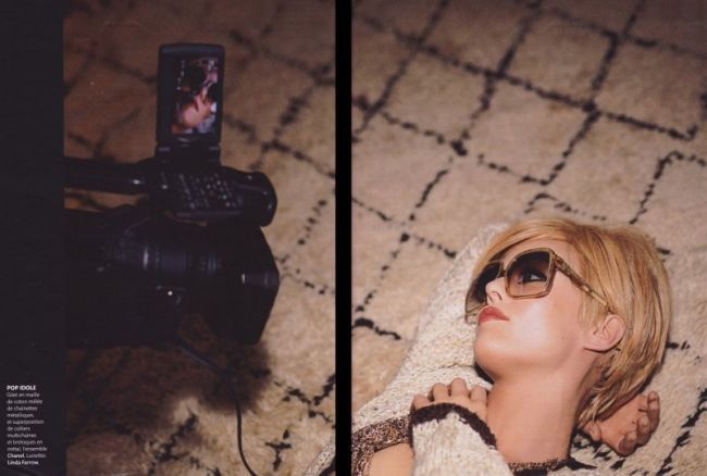 Vanessa Paradis, pozata de Karl Lagerfeld pentru &acirc;&euro;&oelig;Madame Figaro&acirc;&euro;