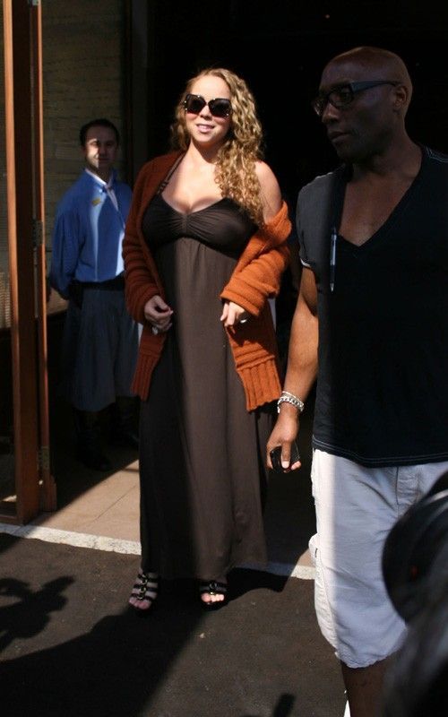 Mariah Carey insarcinata: a inceput sa ia proportii FOTO