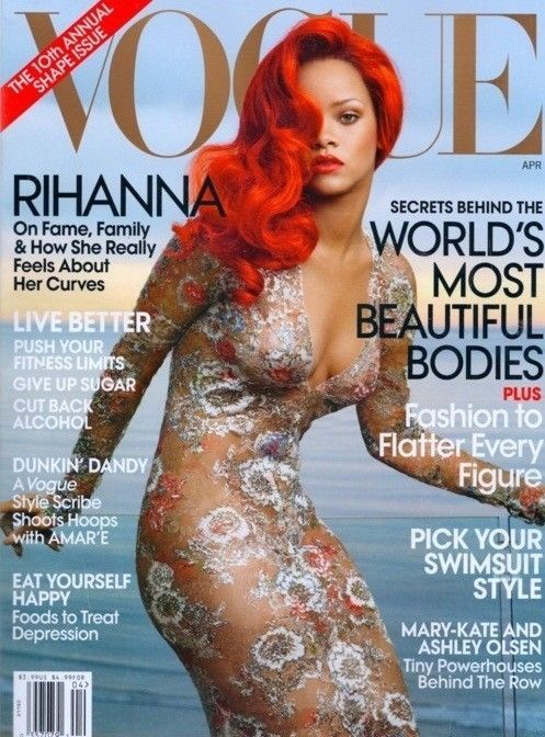 Rihanna, pentru prima data pe coperta Vogue America. Iti place cum arata?