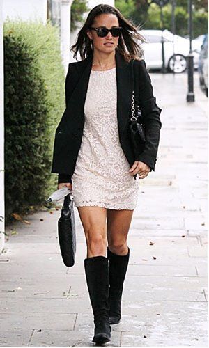 Outfit de vedeta: Pippa Middleton, intr-o rochie H M de 129 lei