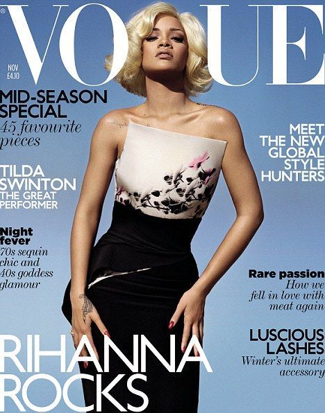 Dupa scenele indecente din lanul de grau, Rihanna incearca sa isi spele imaginea cu un pictorial stilat in Vogue