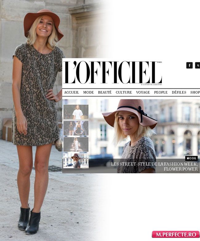 Dana Rogoz, pe prima pagina a site-ului de moda L Officiel