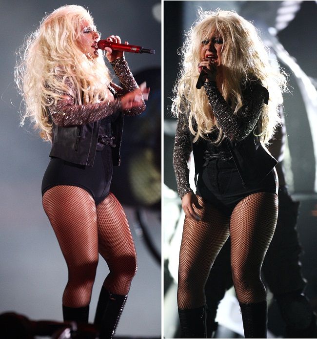 Christina Aguilera, la un an diferenta. Cate luni trecute, atatea kilograme in plus