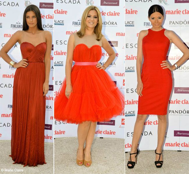 Rochiile rosii, preferatele vedetelor la petrecerea Marie Claire. Cine a aratat mai bine?