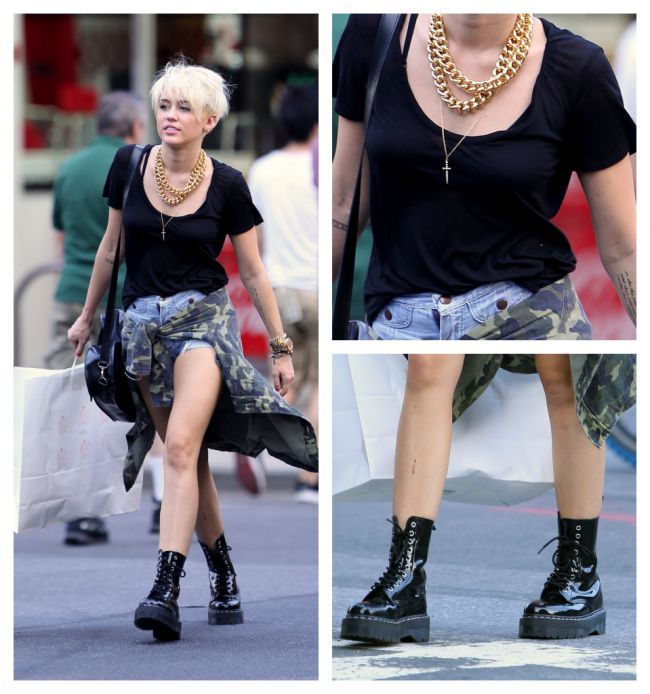 Miley Cyrus, mai rebela ca niciodata. Uite tinuta care ii desfiinteaza definitiv imaginea de star Disney