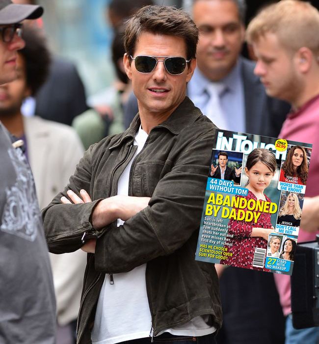 Tom Cruise da in judecata pentru 50 de milioane de dolari o publicatie care i-a pus la indoiala dragostea pentru fiica lui, Suri