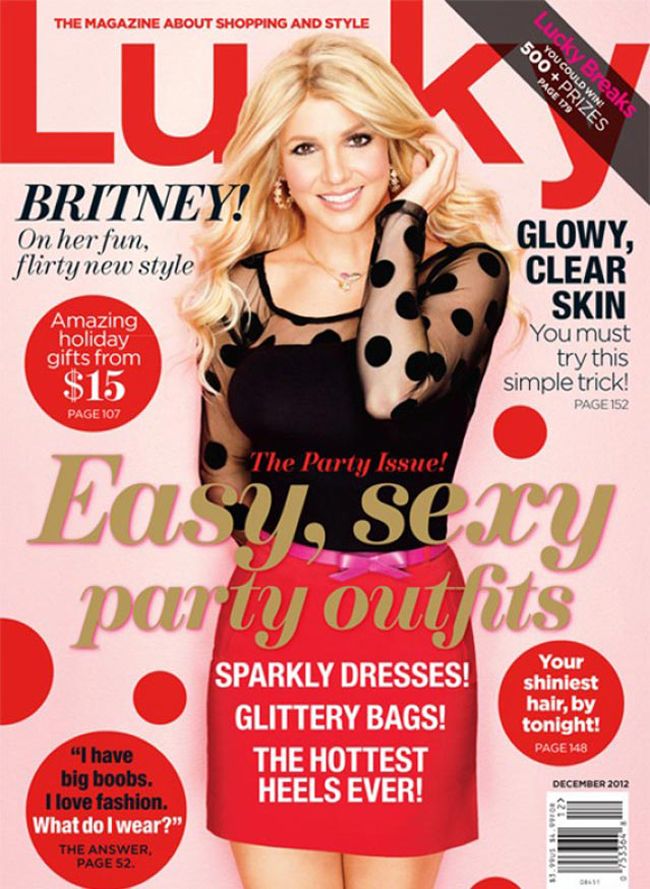 Britney Spears, cu o peruca bizara si fata deformata de Photoshop pe coperta unei reviste