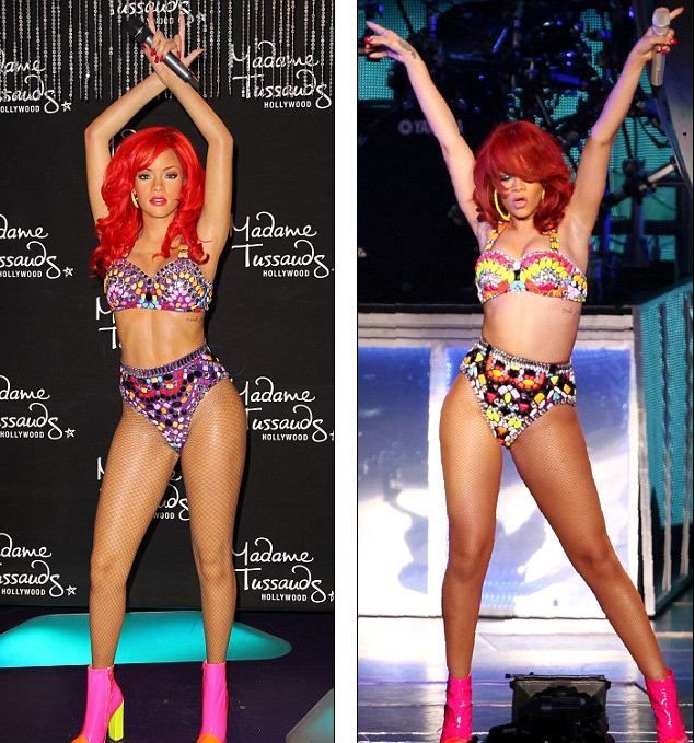 Rihanna este noua vedeta a muzeului Madame Tussauds. Cum arata cantareata in cele doua figurine de ceara
