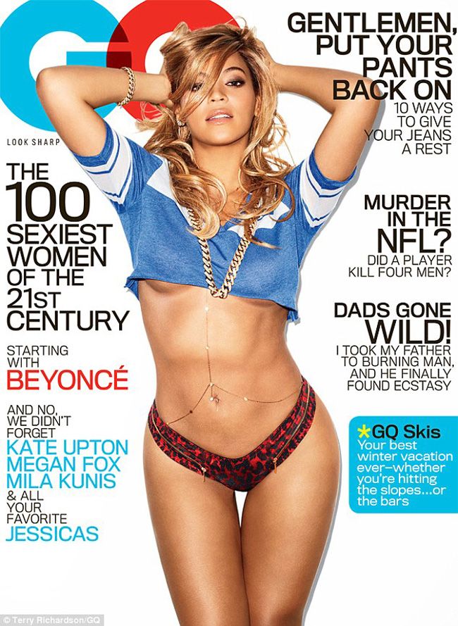 Beyonce se dezbraca pe coperta unei reviste pentru barbati, pentru prima data dupa nasterea fiicei ei. Vezi imaginea provocatoare