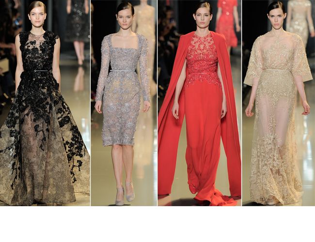 Paris Fashion Week Haute Couture: Elie Saab primavara/vara 2013 &ndash; o colectie de o eleganta delicata