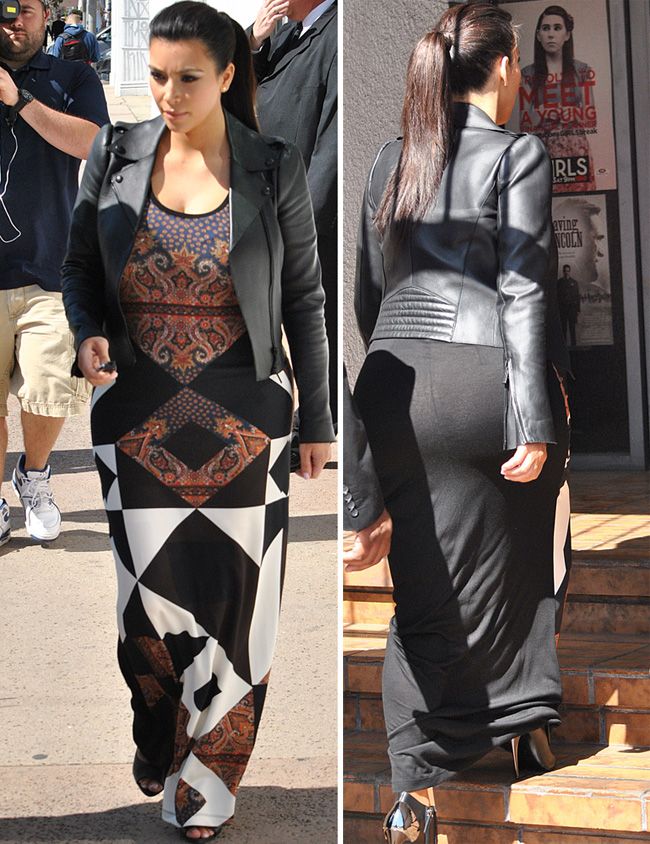Cum s-a modificat stilul vestimentar al lui Kim Kardashian de cand a ramas insarcinata GALERIE FOTO
