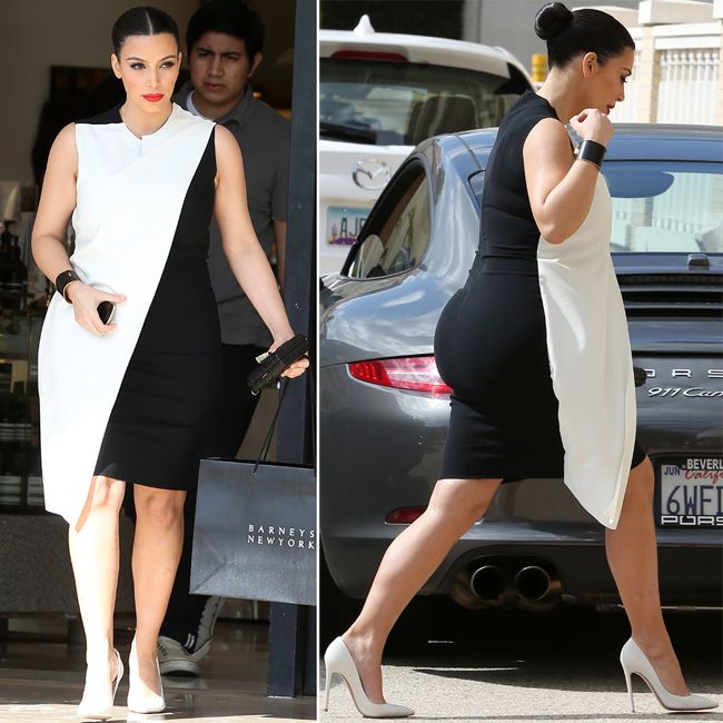 Rochia alb-negru a lui Kim Kardashian, purtata de fotomodelul roman Veronica Pascu. Vezi cum arata creatia vestimentara pe un corp perfect
