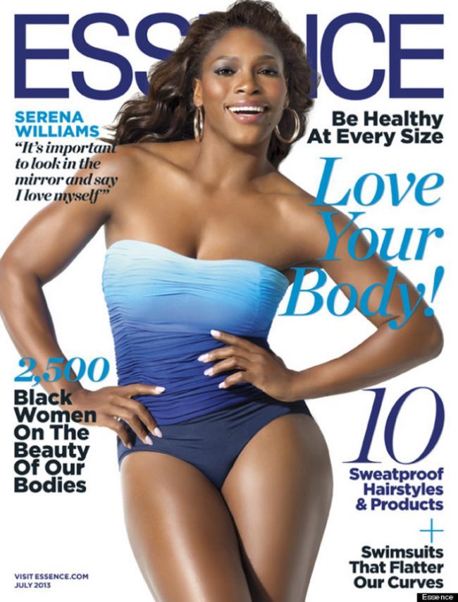In reviste voluptoasa, in realitate masculina si butucanoasa. Cum arata corpul Serenei Williams in bikini, fara Photoshop