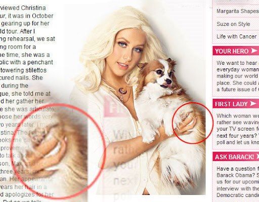 Christina Aguilera, victima unei greseli dezastruoase in Photoshop. Ce si mai ales cat i-au retusat editorii