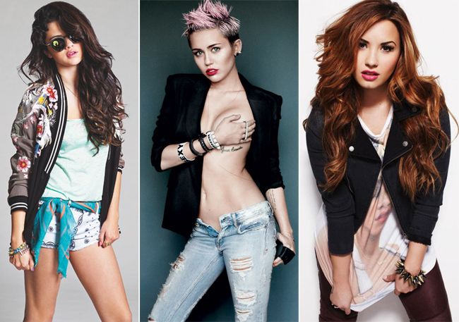 Selena Gomez, Miley Cyrus si Demi Lovato, cele mai provocatoare aparitii la Teen Choice Awards