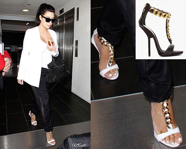 Xonia, pe urmele lui Kim Kardashian. Cantareata si-a cumparat o pereche de sandale Giuseppe Zanotti, ca cele purtate de iubita lui Kanye