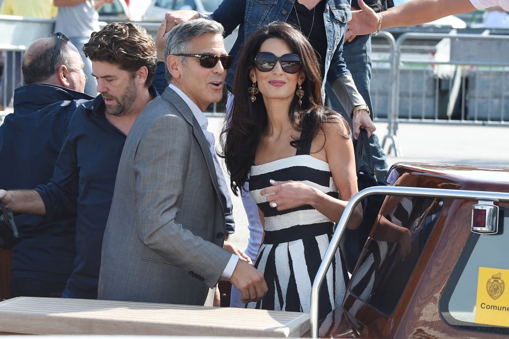 Imaginile care fac inconjurul planetei: George Clooney, mai indragostit ca niciodata cu cateva ore inainte de nunta, la Venetia