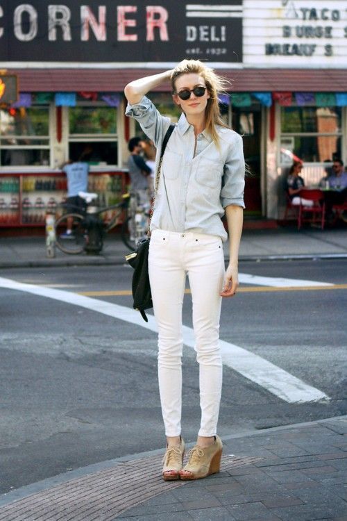 Cum sa pari mai slaba in pantaloni albi. 5 sfaturi care sa te ajute sa arati stylish si mai supla
