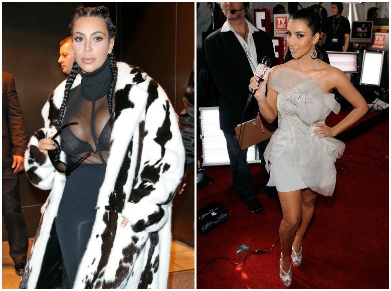 Schimbare de stil remarcabila. Cum arata Kim Kardashian in urma cu 7 ani, cand a prezentat pentru E! la premiile Grammy