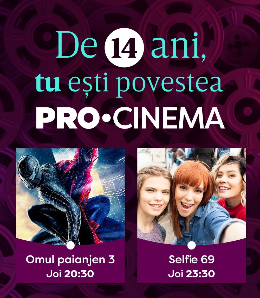 PRO CINEMA sărbătorește 14 ani de la lansare. Ce surprize vă așteaptă
