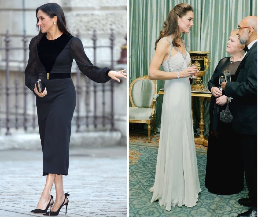 Meghan Markle -2018 și Kate Middleton- 2011, primele apariții solo. Diferențele dintre Ducese sunt enorme