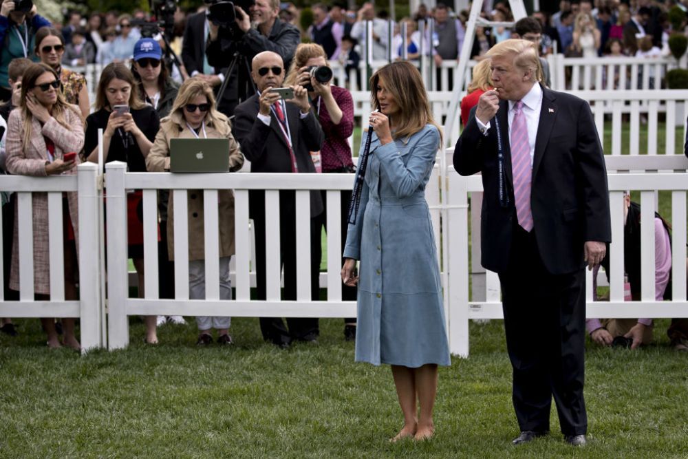 Melania Trump, criticată pentru ținuta purtată la evenimentul Ouălor de Paști de la Casa Albă