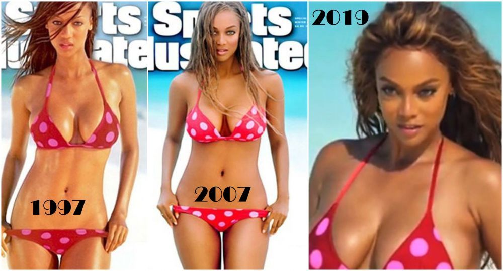Tyra Banks, super sexy &icirc;n Sports Illustrated Swimsuit la 22 de ani de la prima apariție &icirc;n revistă