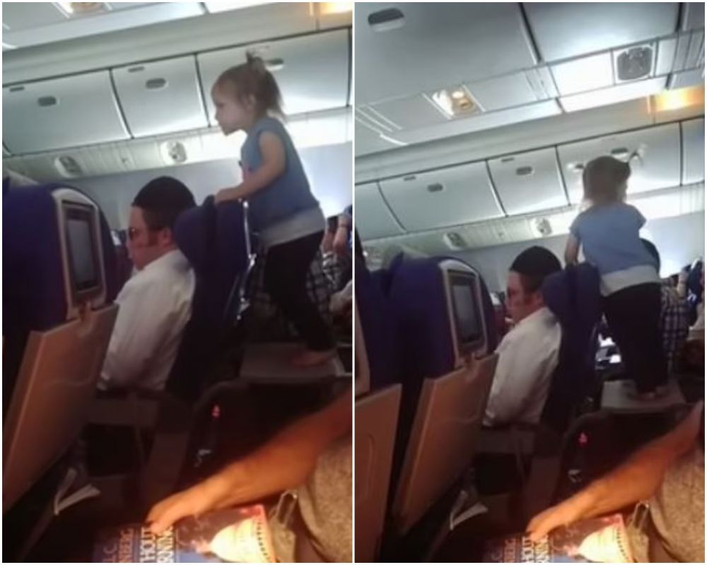 Un copil a terorizat pasagerii unui zbor de 8 ore. A sărit pe măsuța atașată de scaun și l-a zdruncinat pe pasagerul din față