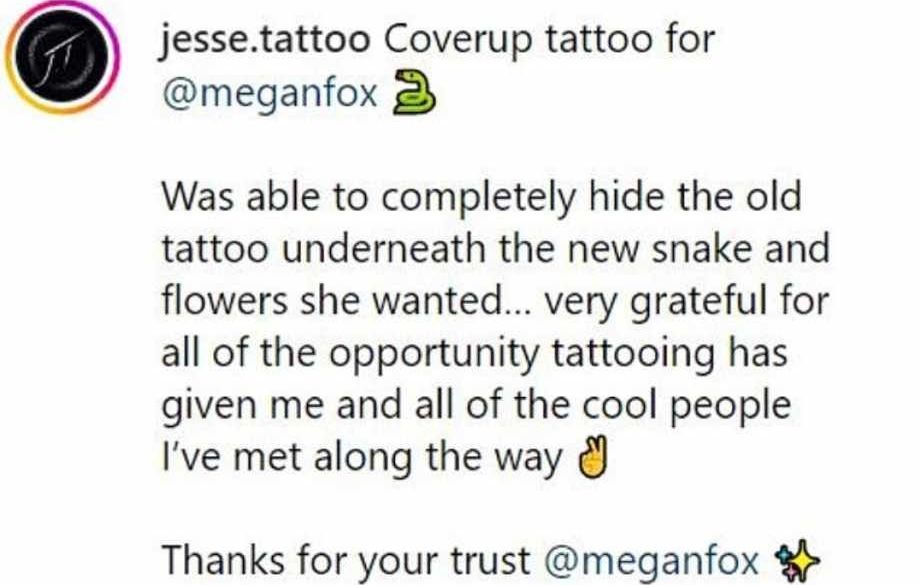Cu ce și-a acoperit Megan Fox tatuajul din zona intimă dedicat fostului soț